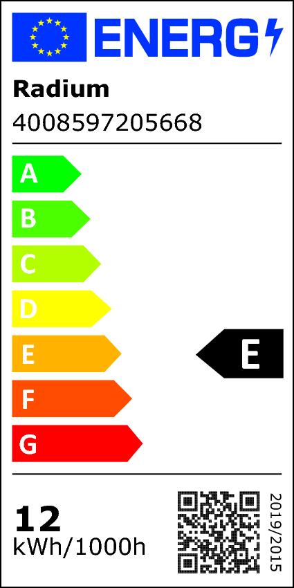 RL-T9 C22 12W 865 1320lm G10q 120° mat EM
