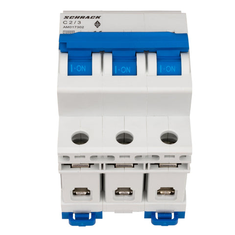 Întreruptor automat AMPARO 10kA, C 2A, 3 poli