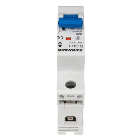 Întreruptor automat modular (MCB) AMPARO 10kA, D 20A, 1 pol