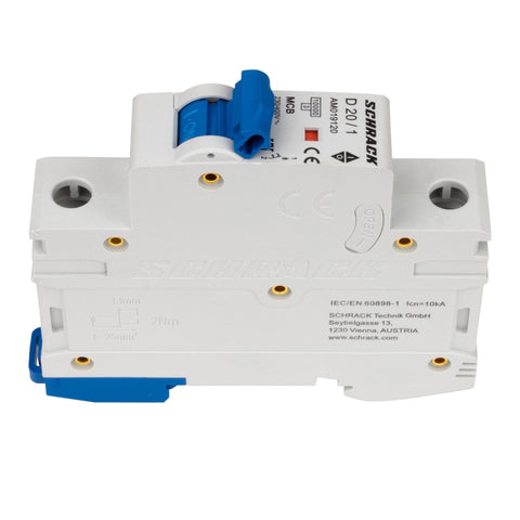 Întreruptor automat modular (MCB) AMPARO 10kA, D 20A, 1 pol
