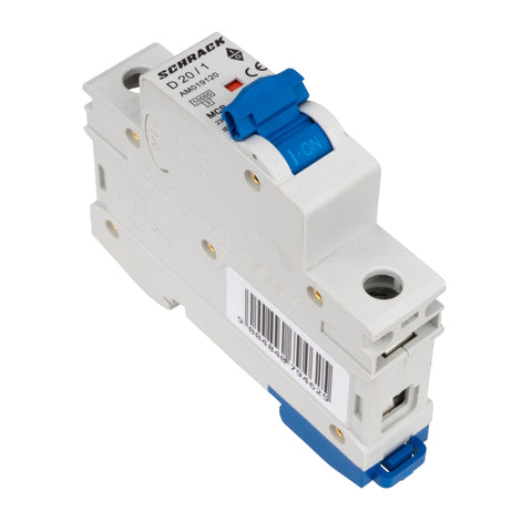 Întreruptor automat modular (MCB) AMPARO 10kA, D 20A, 1 pol