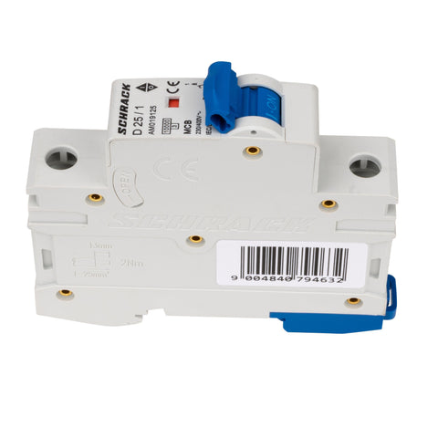 Întreruptor automat modular (MCB) AMPARO 10kA, D 25A, 1 pol
