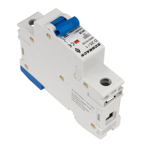 Întreruptor automat modular (MCB) AMPARO 10kA, D 25A, 1 pol
