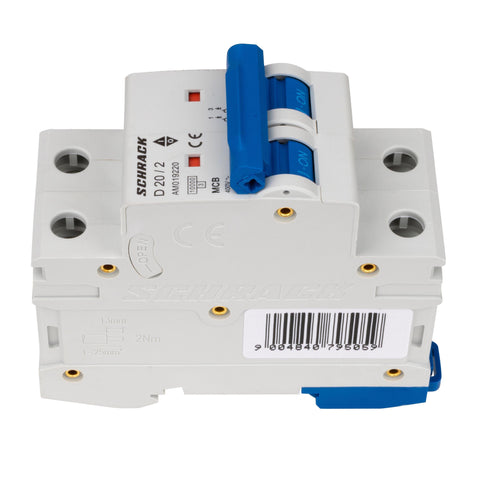 Întreruptor automat modular (MCB) AMPARO 10kA, D 20A, 2 poli