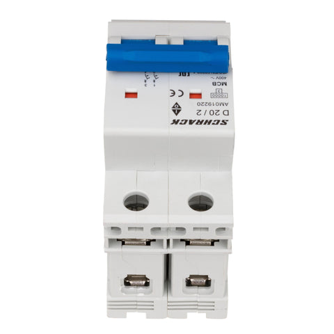 Întreruptor automat modular (MCB) AMPARO 10kA, D 20A, 2 poli