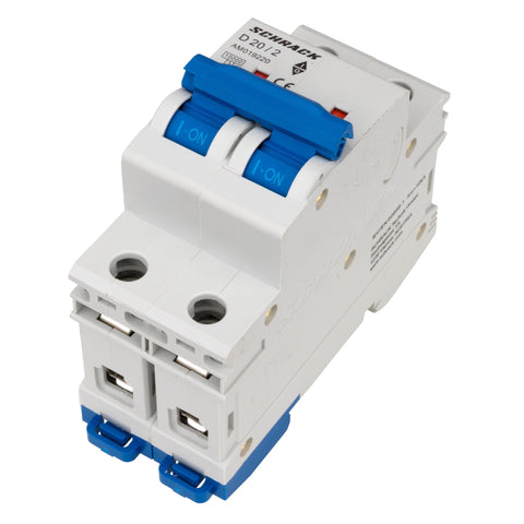 Întreruptor automat modular (MCB) AMPARO 10kA, D 20A, 2 poli