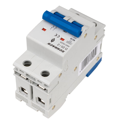 Întreruptor automat modular (MCB) AMPARO 10kA, D 20A, 2 poli
