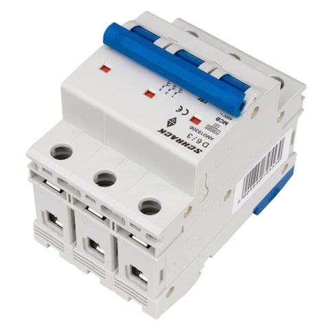 Întreruptor automat modular (MCB) AMPARO 10kA, D 6A, 3 poli