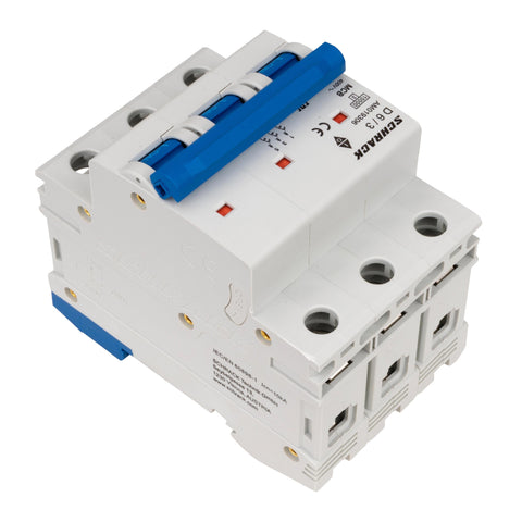 Întreruptor automat modular (MCB) AMPARO 10kA, D 6A, 3 poli