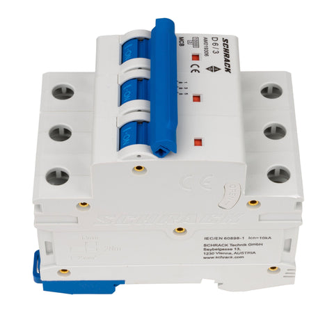 Întreruptor automat modular (MCB) AMPARO 10kA, D 6A, 3 poli