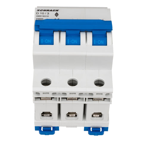 Întreruptor automat modular (MCB) AMPARO 10kA, D 10A, 3 poli