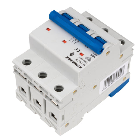 Întreruptor automat modular (MCB) AMPARO 10kA, D 10A, 3 poli