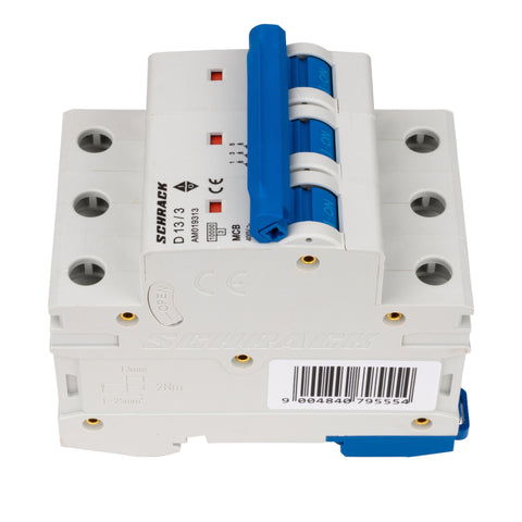 Întreruptor automat modular (MCB) AMPARO 10kA, D 13A, 3 poli
