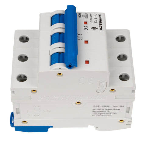 Întreruptor automat modular (MCB) AMPARO 10kA, D 13A, 3 poli