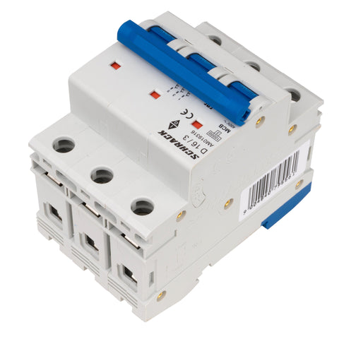 Întreruptor automat modular (MCB) AMPARO 10kA, D 16A, 3 poli