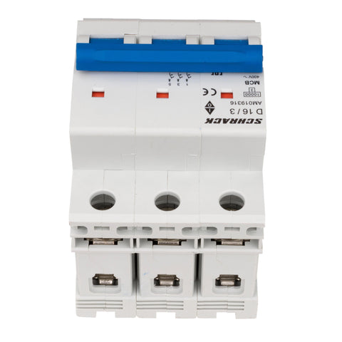 Întreruptor automat modular (MCB) AMPARO 10kA, D 16A, 3 poli