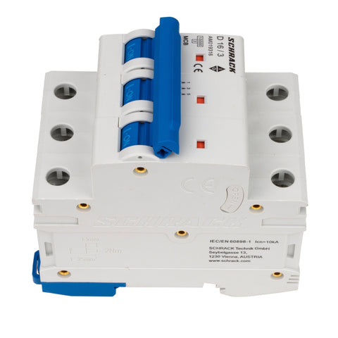 Întreruptor automat modular (MCB) AMPARO 10kA, D 16A, 3 poli