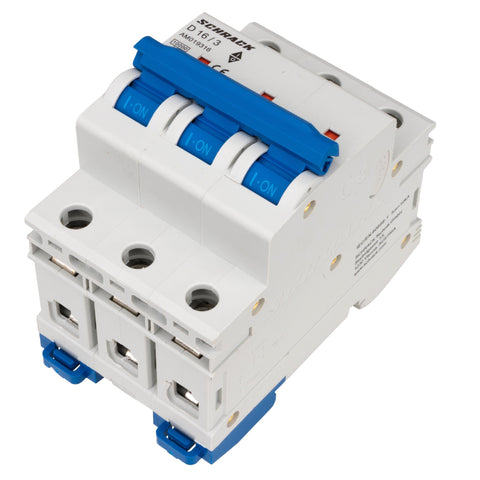 Întreruptor automat modular (MCB) AMPARO 10kA, D 16A, 3 poli