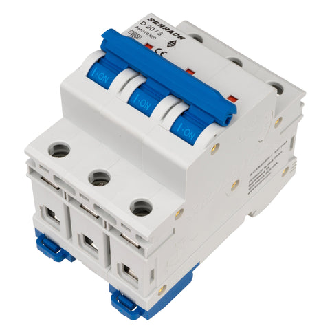Întreruptor automat modular (MCB) AMPARO 10kA, D 20A, 3 poli