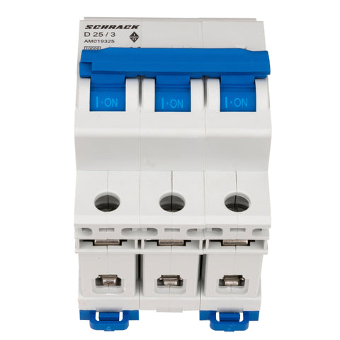 Întreruptor automat modular (MCB) AMPARO 10kA, D 25A, 3 poli