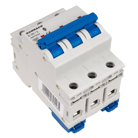 Întreruptor automat modular (MCB) AMPARO 10kA, D 25A, 3 poli
