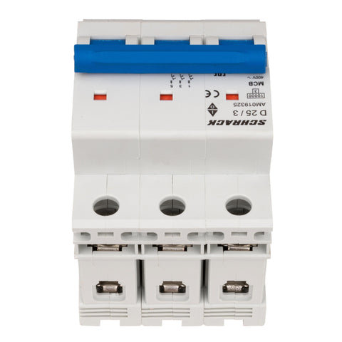 Întreruptor automat modular (MCB) AMPARO 10kA, D 25A, 3 poli