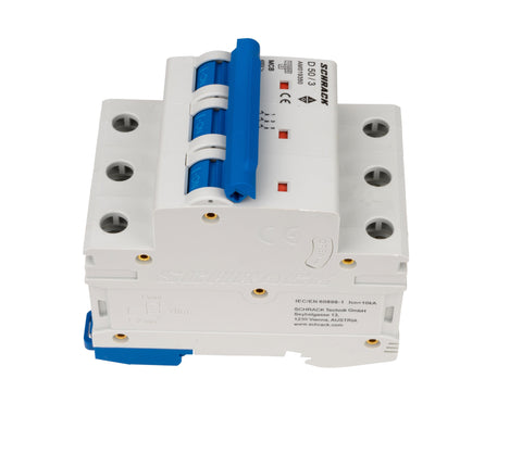 Întreruptor automat modular (MCB) AMPARO 10kA, D 50A, 3 poli