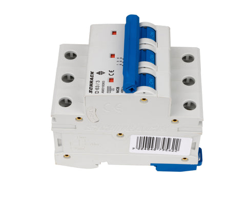 Întreruptor automat modular (MCB) AMPARO 10kA, D 63A, 3 poli