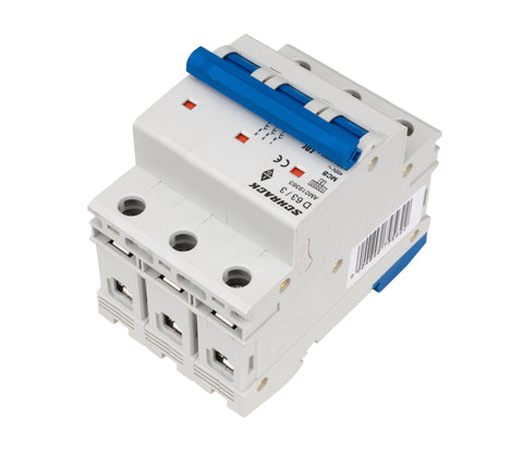Întreruptor automat modular (MCB) AMPARO 10kA, D 63A, 3 poli