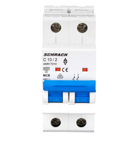Întreruptor automat modular (MCB) AMPARO 6kA, C 10A, 2-poli