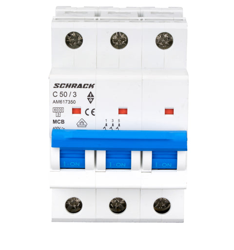 Întreruptor automat modular (MCB) AMPARO 6kA, C 50A, 3-poli