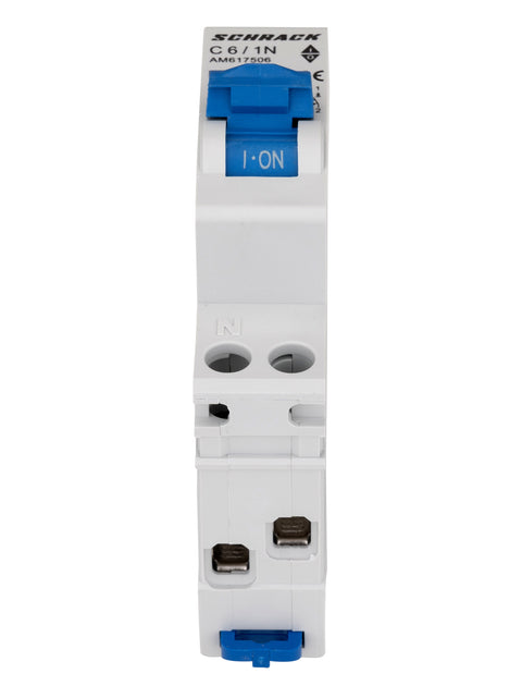 Întreruptor automat modular, AMPARO 6kA, C 6A, 1P+N, 1UH