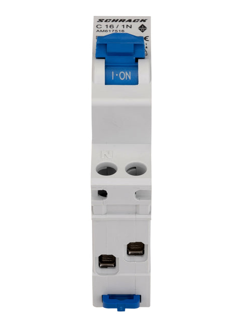 Întreruptor automat modular, AMPARO 6kA, C 16A, 1P+N, 1UH