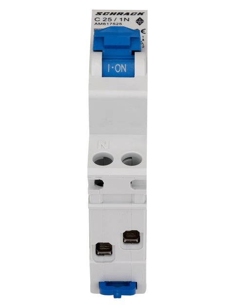 Întreruptor automat modular, AMPARO 6kA, C 25A, 1P+N, 1UH