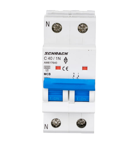 Întreruptor automat modular (MCB) AMPARO 6kA, C 40A, 1P+N