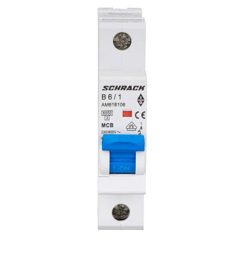 Întreruptor automat modular (MCB) AMPARO 6kA, B 6A, 1-pol