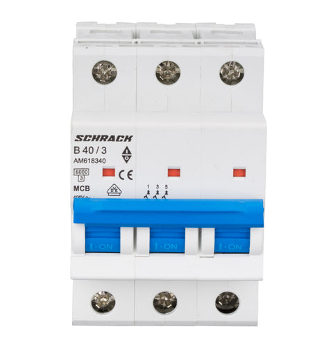 Întreruptor automat modular (MCB) AMPARO 6kA, B 40A, 3-poli