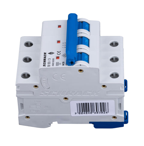 Întreruptor automat modular (MCB) AMPARO 6kA, B 50A, 3-poli
