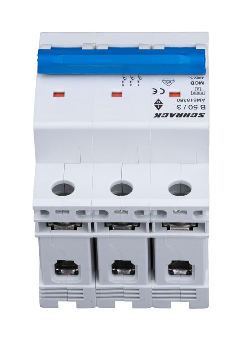 Întreruptor automat modular (MCB) AMPARO 6kA, B 50A, 3-poli