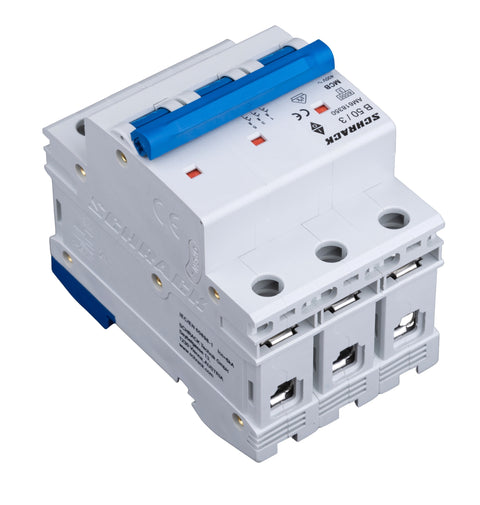 Întreruptor automat modular (MCB) AMPARO 6kA, B 50A, 3-poli