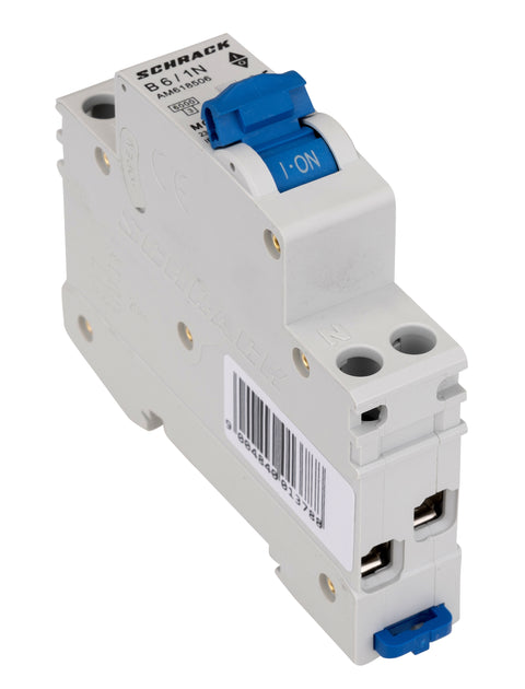 Întreruptor automat modular AMPARO, 6kA, B 6A, 1P+N, 1UH