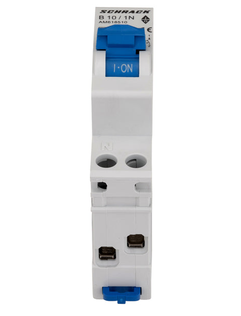 Întreruptor automat modular AMPARO, 6kA, B 10A, 1P+N, 1UH