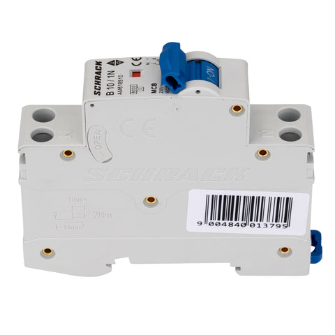 Întreruptor automat modular AMPARO, 6kA, B 10A, 1P+N, 1UH