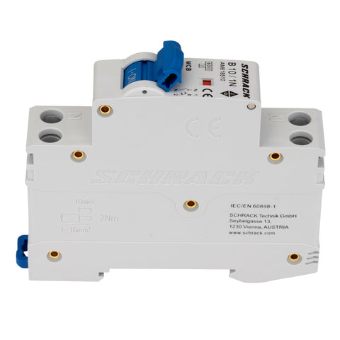 Întreruptor automat modular AMPARO, 6kA, B 10A, 1P+N, 1UH
