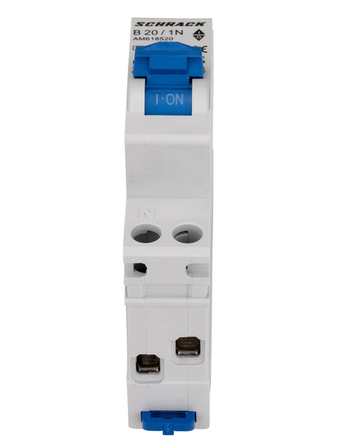 Întreruptor automat modular AMPARO, 6kA, B 20A, 1P+N, 1UH