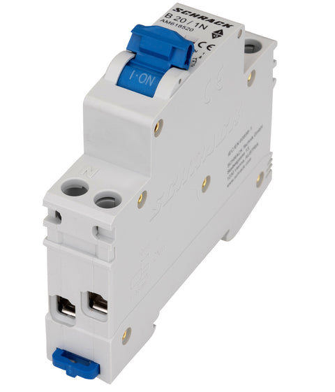 Întreruptor automat modular AMPARO, 6kA, B 20A, 1P+N, 1UH