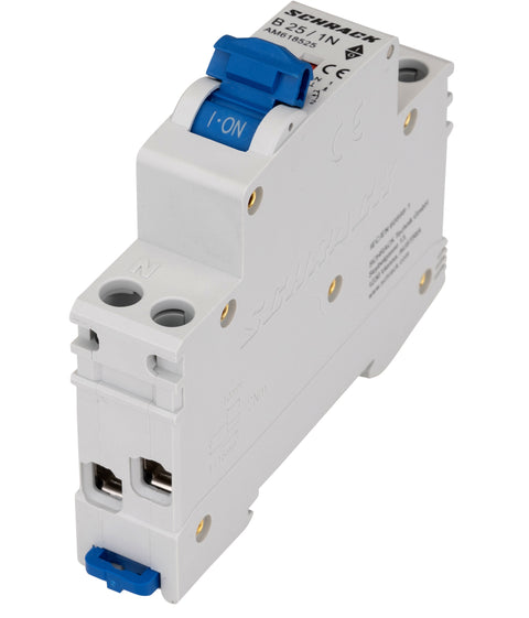 Întreruptor automat modular AMPARO, 6kA, B 25A, 1P+N, 1UH