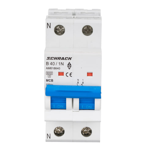Întreruptor automat modular (MCB) AMPARO 6kA, B 40A, 1P+N
