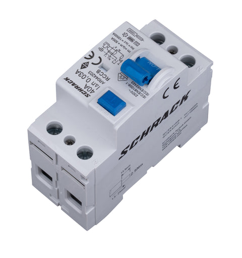 Residual Current Circuit Breaker 10kA, 40A, 2-pole, 30mA, F