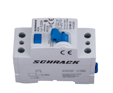 Residual Current Circuit Breaker 10kA, 40A, 2-pole, 30mA, F